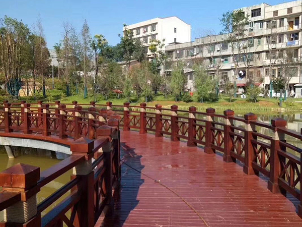 護欄、棧道、古木橋