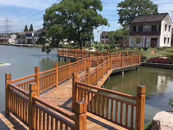 護欄、棧道、古木橋