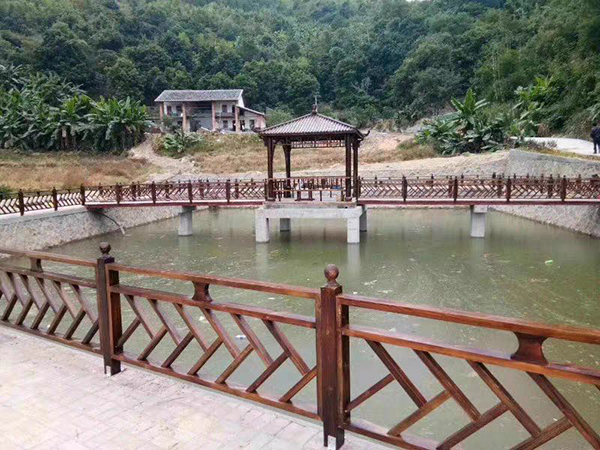 護欄、棧道、古木橋